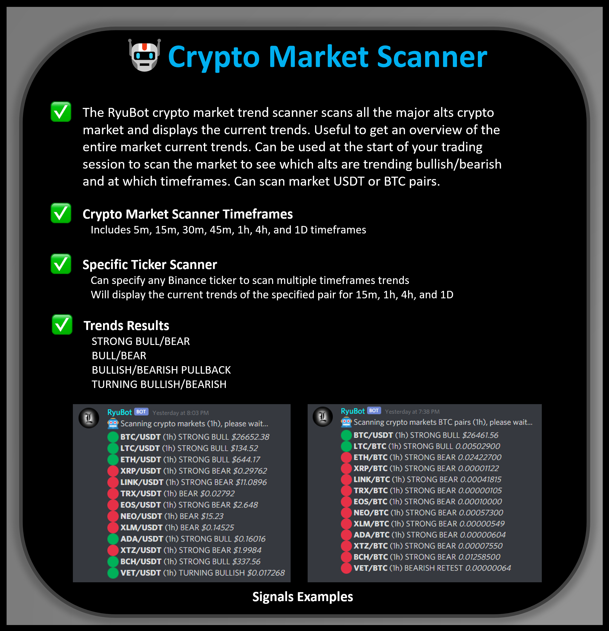 Crypto Market Scanner - Ryuzaki Trading Room
